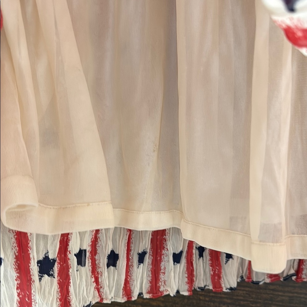Patriotic fun skirt. . Red white and blue to celebrate. Cambridge Dry goods - Picture 5 of 7